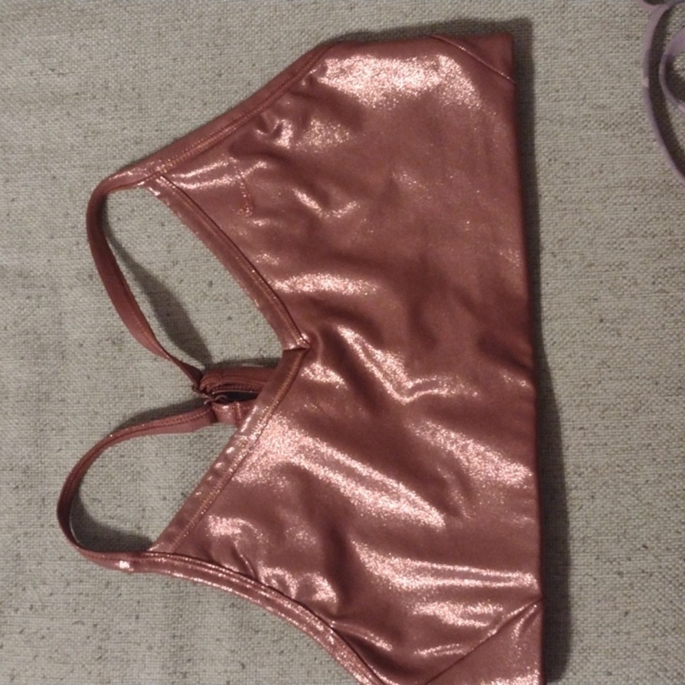 Nike Indy sports bra L rusty metallic